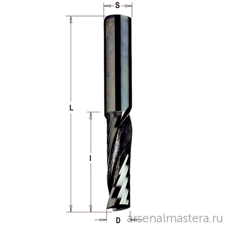 УСПЕЙТЕ КУПИТЬ ХИТ! Фреза спиральная монолитная 6 x 22 x 60 Z1 S6 RH CMT 198.060.11