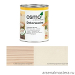 ХИТ! Цветное масло для древесины Osmo 3172 Шелк 0,75 л Dekorwachs Intensive Tone для внутренних работ Osmo-3172-0.7510100405