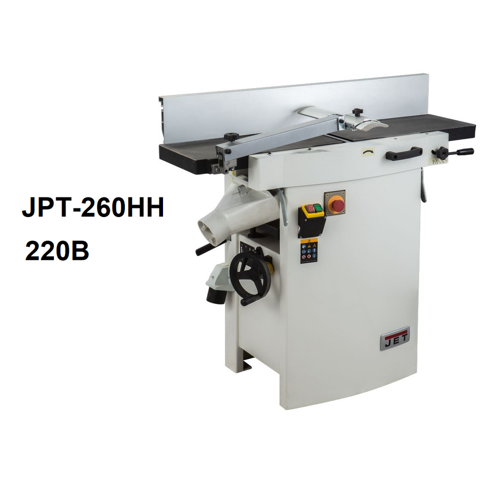 Новинка! Фуговально - рейсмусовый станок JET JPT-260HH 2,7 кВт, 220 В, с валом Helical, комбинированный JR021