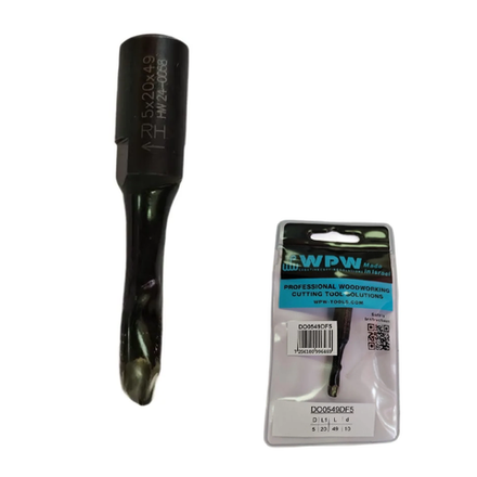 Новинка! Фреза - Сверло WPW Domino DF 500 D5 B23,5 L48,8 M 6х0,75, для шкантов DOMINO DF500 D 6 x 50 DO0549DF5