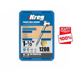 РАСПРОДАЖА ХИТ! Шурупы с мелким шагом 1 - 1 / 2 дюйм Pan-Head 1200 шт Kreg SPS-F150-1200-INT