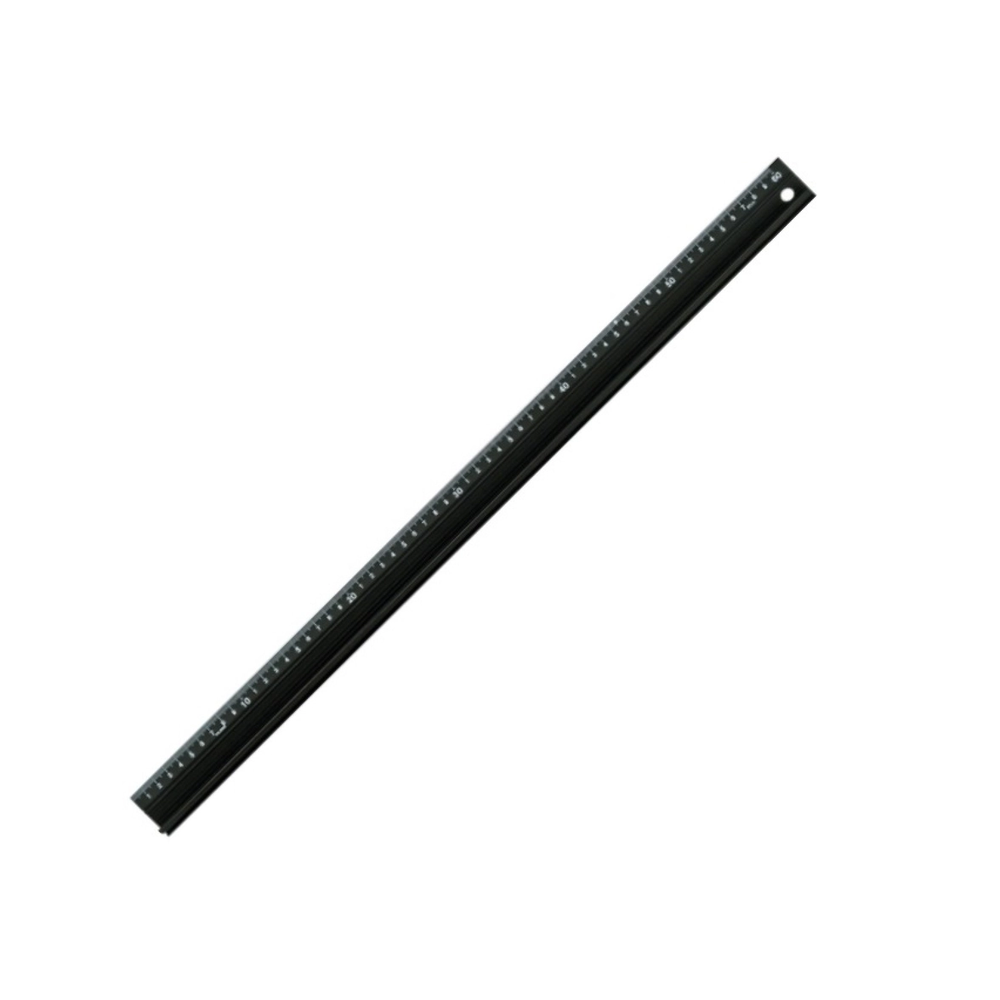 Новинка! Линейка - направляющая японская универсальная TAJIMA Cutter Guide Slim 600 мм, для резания ножом (резаком) с точной метрической шкалой, с противоскользящей лентой CTGSL600