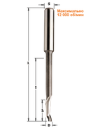 ХИТ! Фреза спиральная по алюминию HSS/Co Z1 S8 D 5 x 16 / 55 x 90 RH CMT 189.052.51