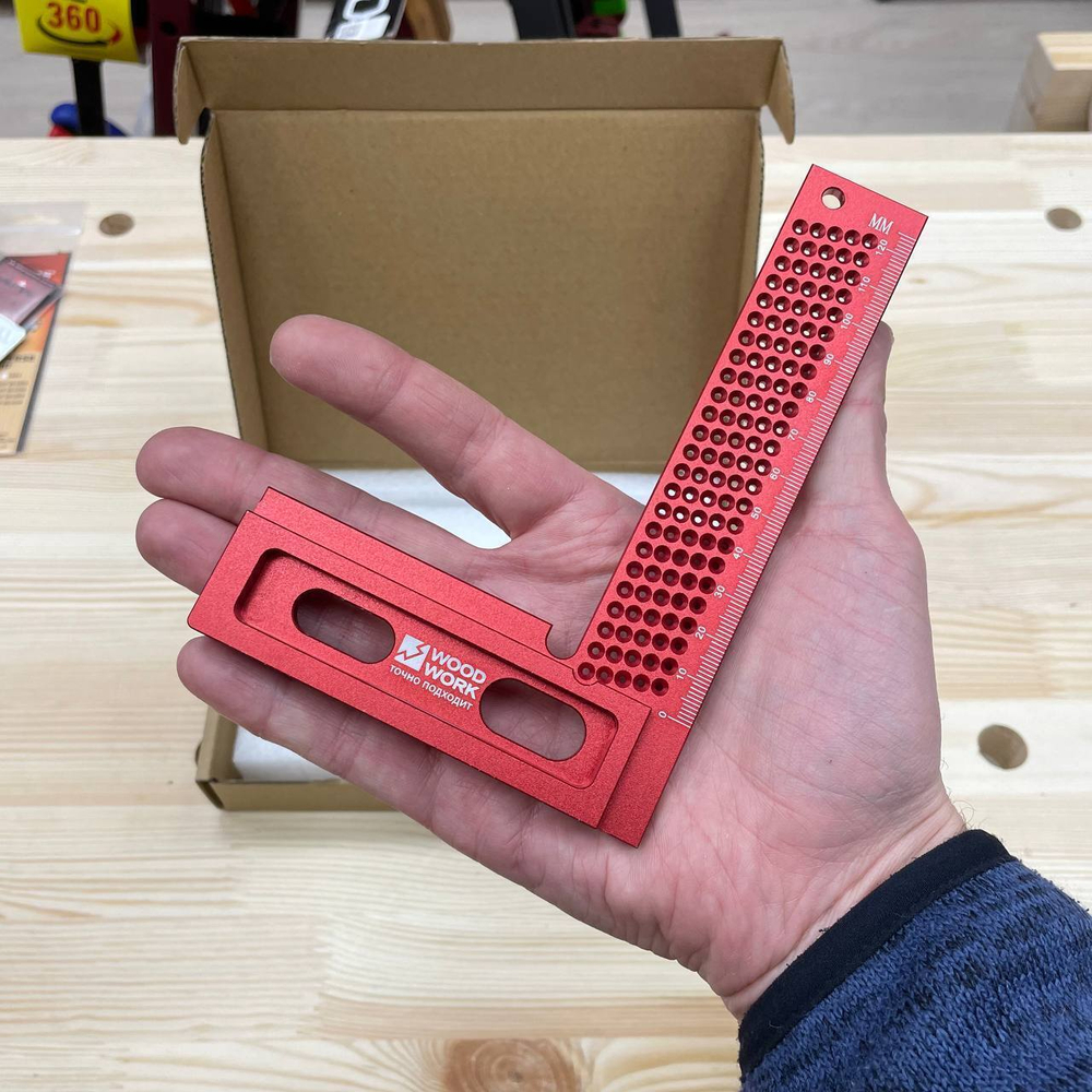 ХИТ! Угольник разметочный 160 мм Woodwork MGR-160