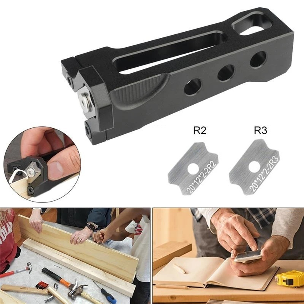 Новинка! Подрезатель кромки твердосплавный R2 R3 с двумя ножами Uniqtool UTD-0006