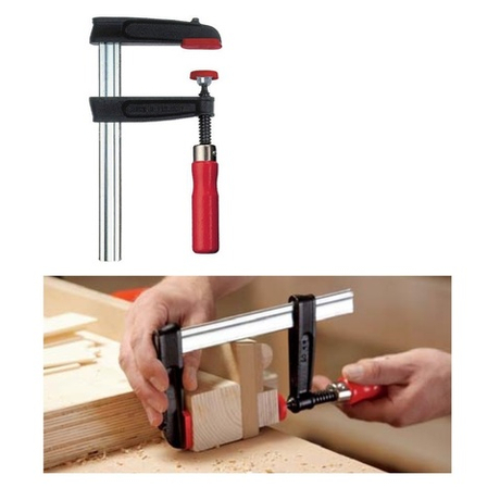 Струбцина из ковкого чугуна TPN 500 / 120 5.5 кН с надежной деревянной ручкой TPN50S12BE BESSEY BE-TPN50S12BE