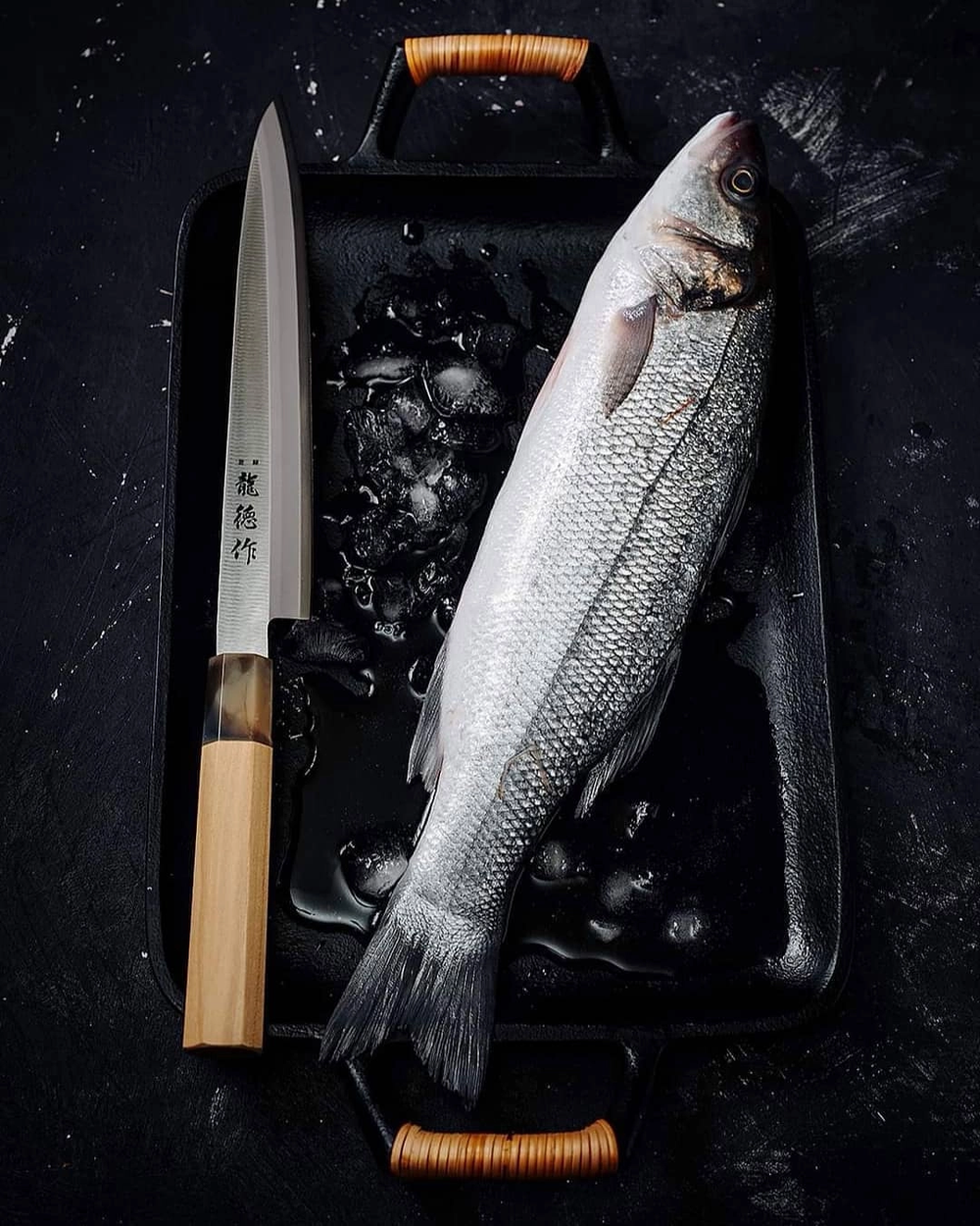 Новинка! Нож японский кухонный Янагиба Tojiro FUJI CUTLERY Ryutoku для сашими, длина лезвия 21 см, нержавеющая сталь, рукоять магнолия, заточка 5000 FC-575
