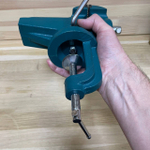 Тиски стальные настольные прецизионные на струбцине для точных работ Mini, ширина губок 65 мм, рабочий ход 90 мм KRAFTOOL 32713-75