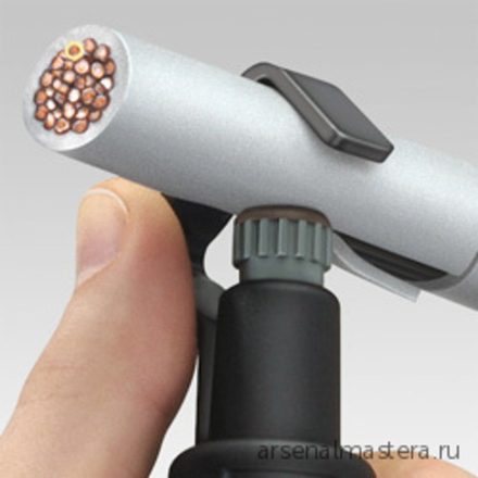 Стриппер 135 мм для круглого кабеля из ПВХ, резины, силикона, тефлона (ПТФЭ), 6 -29 мм, SB KNIPEX KN-1630135SB