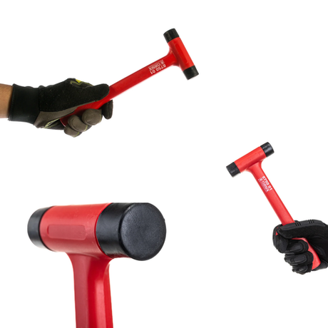 Новинка! Молоток с пластиковой ручкой, полипропиленовым наконечником NAREX L 270 мм, 221 гр. 875001