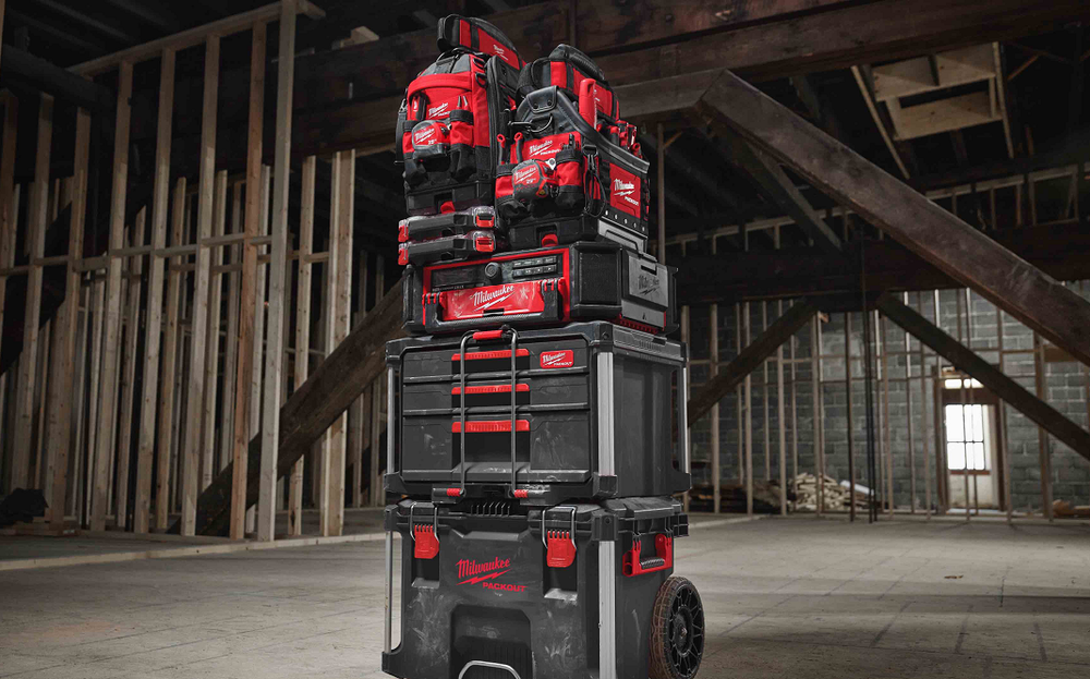 Новинка! Сумка для инструмента PRO открытая 25 см, 35 карманов PACKOUT пустая MILWAUKEE 4932493622