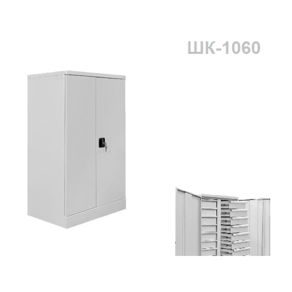 Новинка! Шкаф для комплектующих 1060 х 820 х 450 мм, 16 выдвижных ящиков Gresson промышленное исполнение ШК-1060