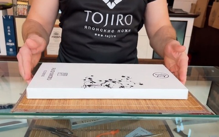 ХИТ! Набор ножей японских 3 предмета Поварская ТРОЙКА Hatamoto 130 мм, 180 мм, 200 мм заточка 8000, Серия Cuisine Tojiro H00709