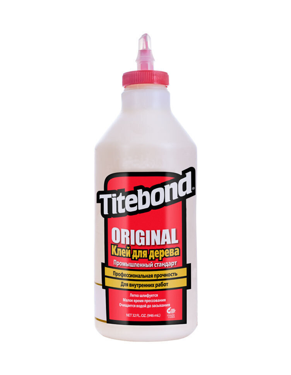 ХИТ! Клей столярный Titebond Original  Wood Glue 5065 кремовый 946 мл TB5065