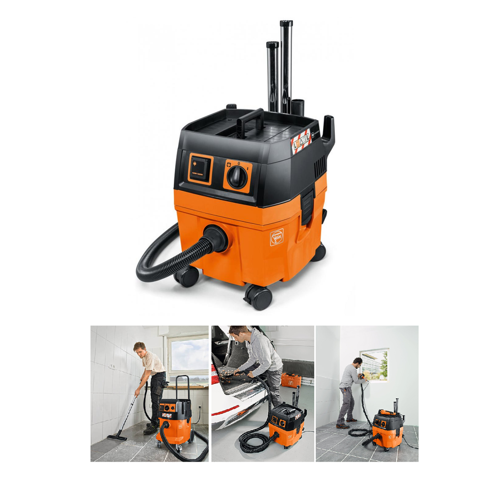 Новинка! Пылесос для влажной и сухой уборки Fein Dustex 25 L с комплектом принадлежностей и насадок, 1,38кВт. Объем пылесборника 22 л 92035060000