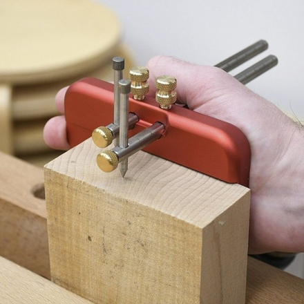 ХИТ! Рейсмус разметочный Hongdui 160 мм двустержневой с 2 - мя пузырьковыми уровнями М00021355