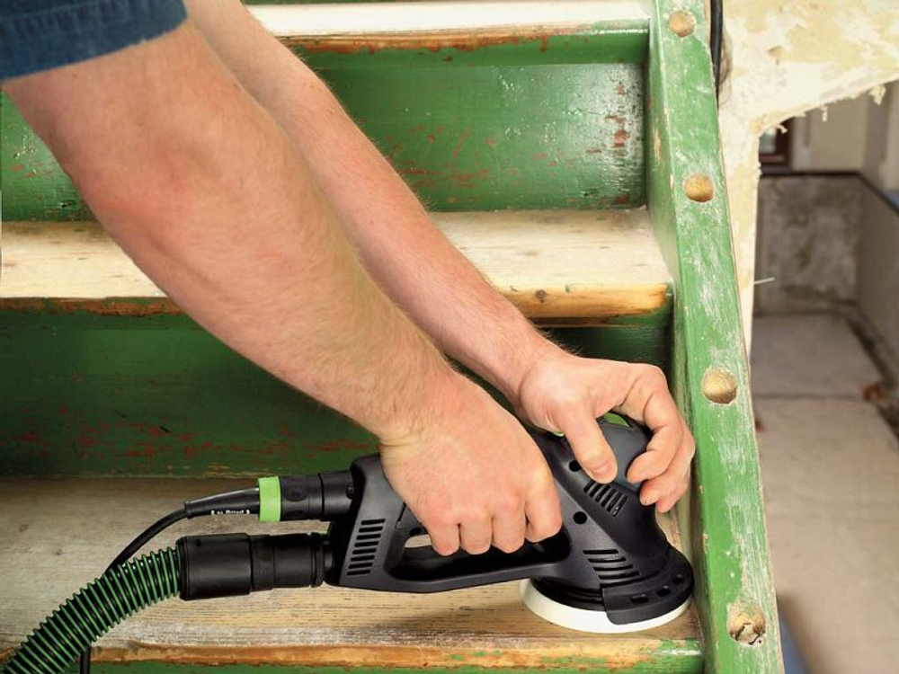 ХИТ! Эксцентриковая шлифовальная машинка с редуктором FESTOOL ROTEX RO 125 FEQ-Plus для грубого, тонкого шлифования и полирования в систейнере Systainer SYS3 M 187 576029