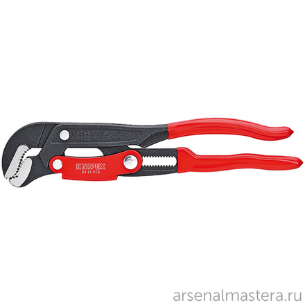 Ключ трубный 1" 330 мм (Клещи трубные с S-образным смыканием губок) с быстрой регулировкой, зев 42 мм, серый KNIPEX KN-8361010