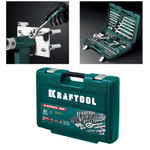 Новинка! Универсальный набор инструментов 82 предмета KRAFTOOL X-Drive 82, 1/2″+1/4″ для работы с крепежом, в кейсе 27887-H82_z03