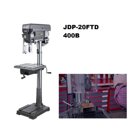 Профессиональный вертикально - сверлильный станок 1,1 кВт 400 В JDP-20FTD Jet JT1-134
