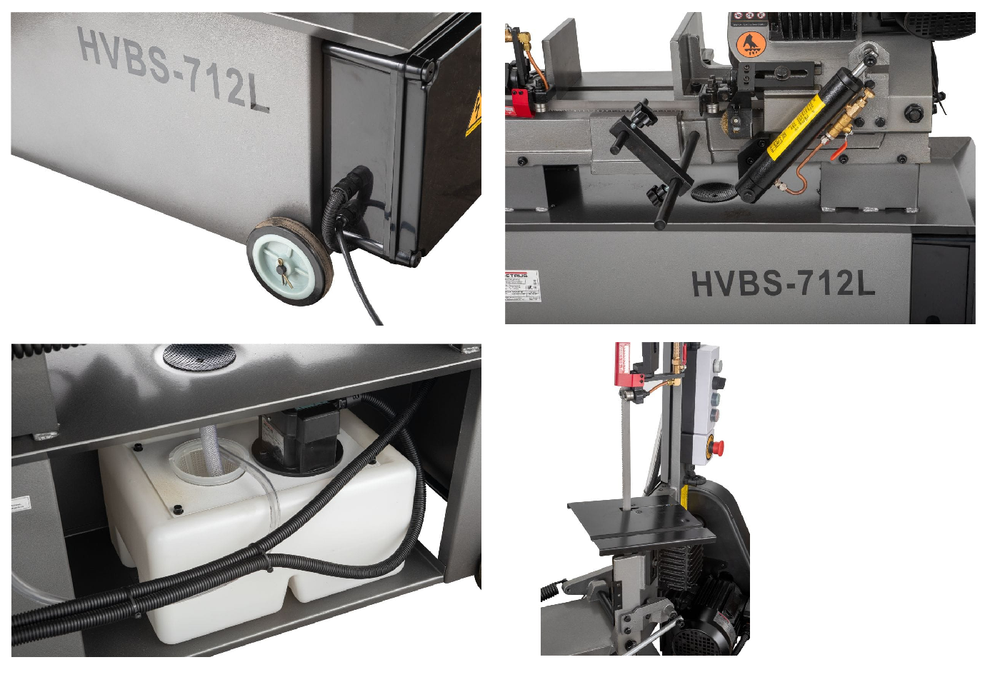 Новинка! Ленточнопильный станок по металлу JET HVBS-712L 0,75 кВт 220 В, распил под углом JRM80712M