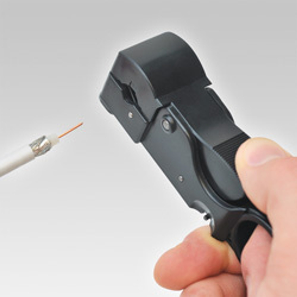 Стриппер 105 мм для коаксиального кабеля, RG 58 / 59 / 62, SB KNIPEX KN-166005SB