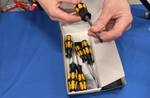 АКЦИЯ 2025 ХИТ! Набор 6 предметов ОТВЕРТКИ силовые с подставкой, PH 1 x 80 / 2 x 100, SL 0.6 x 3.5 x 80 / 0.8 x 4.5 x 90 / 1 x 5.5 x 100 932/6 018282 WERA WE-018282