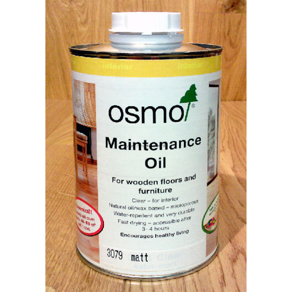 Масло для ухода за полами Osmo 3079 Бесцветное 1 л Pflege-Ol для внутренних работ Osmo-3079-1 15101040
