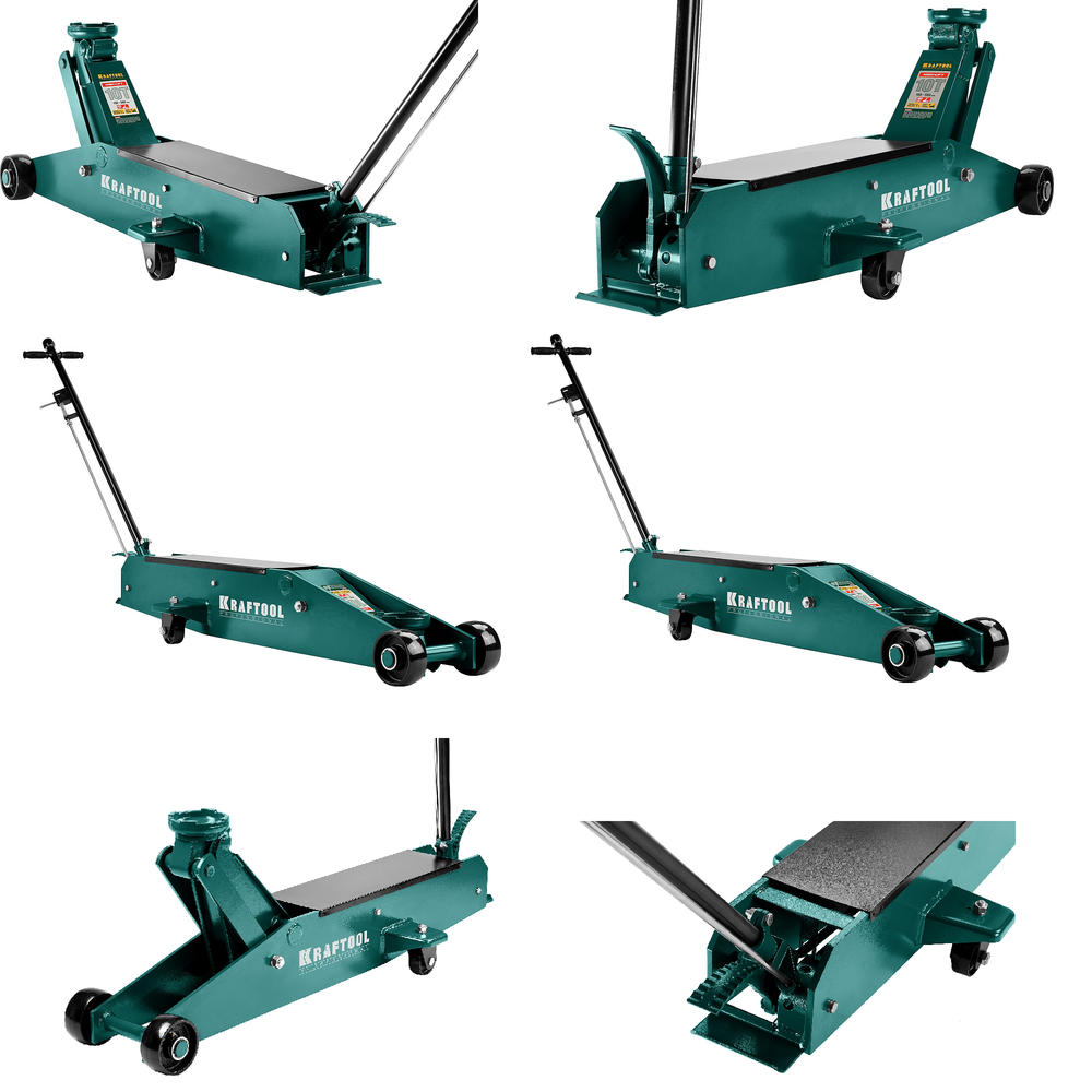 Новинка! Домкрат подкатной для тяжелой техники KRAFTOOL HIGH-LIFT 10 т, 160-560 мм 43455-10
