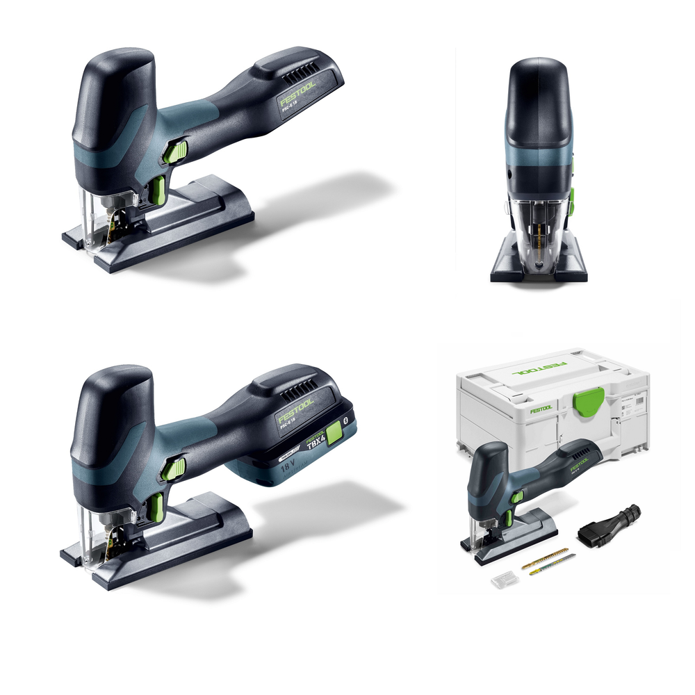 Новинка 2026! Аккумуляторный маятниковый лобзик FESTOOL PSC-E 18 EB-Basic в систейнере SYS3 M 187, глубина реза до 40 мм 578521