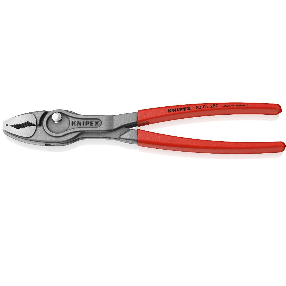 Новинка! Клещи с фронтальным и боковым захватами KNIPEX TwinGrip 250 мм, зев 5-27 мм, обливные ручки, в блистере KN-8201250SB