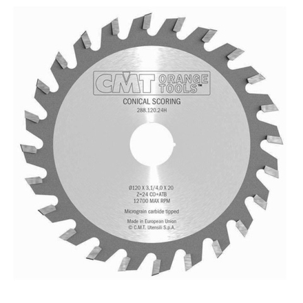 Диск пильный 120 x 20 x 3,1 - 4,0/2,5 5гр CO/5гр ATB Z24 CMT 288.120.24H