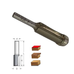 Фреза обгонная нижний подшипник WPW D 12,7 B 32 Z 2 хвостовик 6 мм, для обработки древесины, ДСП, МДФ, OSB, пластика, ламинированных материалов F251273