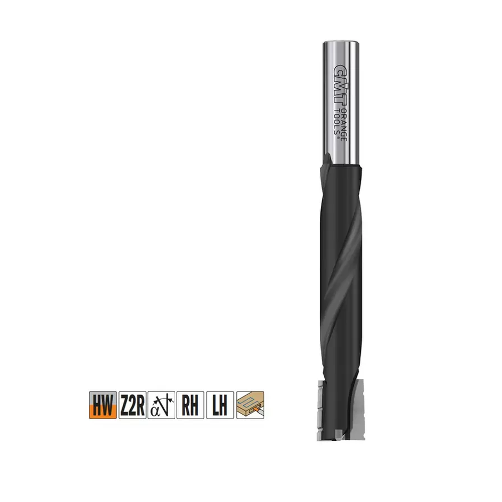 Новинка! Фреза HW для глубокого пазования CMT D 16 x 20 / 70 L 130 Z 2/R S12 x 40 RH со стружколомом, для врезки замков и глубоких пазов в древесине S161.161.11