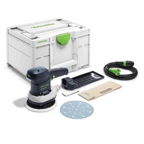 Эксцентриковая шлифовальная машинка FESTOOL ETS 150/5 EQ-Plus в систейнере SYS 3 M187 576080
