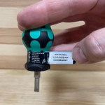 Новинка! Отвертка короткая для карбюраторов WERA 335 Stubby, 1.0 x 5.5 x 79 мм WE-008842