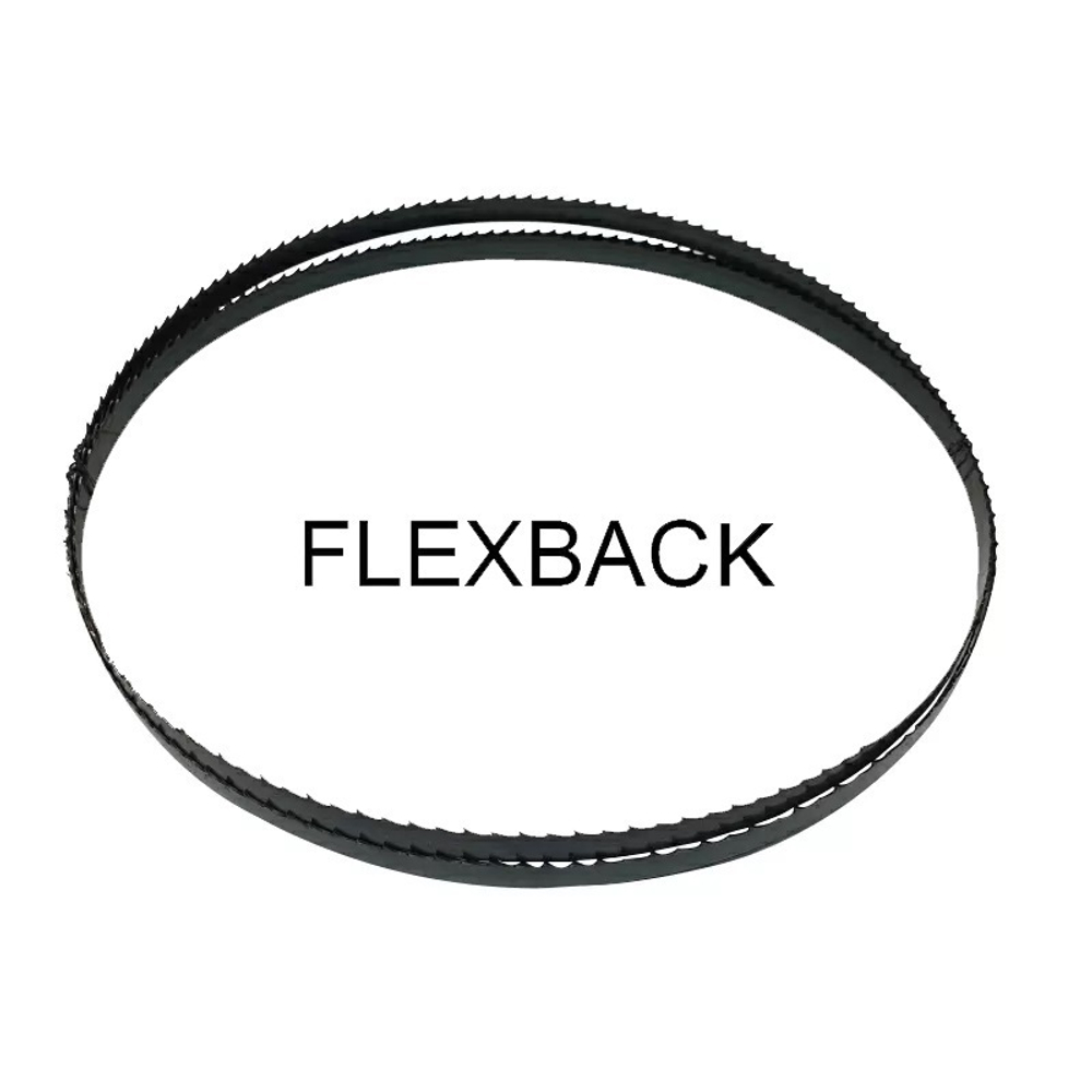 Новинка! Полотно по дереву Flexback 1400 х 6 х 0,65 мм 4TPI для ленточнопильных станков WOODWORK F6.6.1400-4
