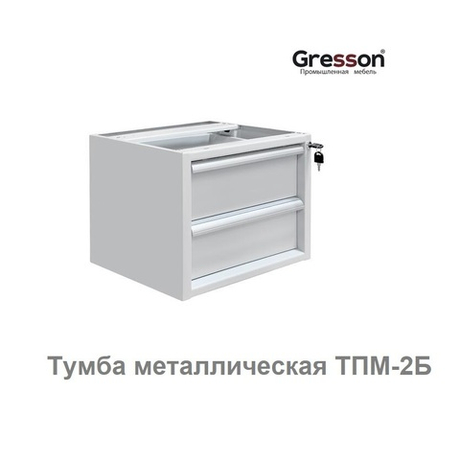 Тумба металлическая подвесная ТПМ 490 х 580 х 354 Gresson ТПМ-2Б