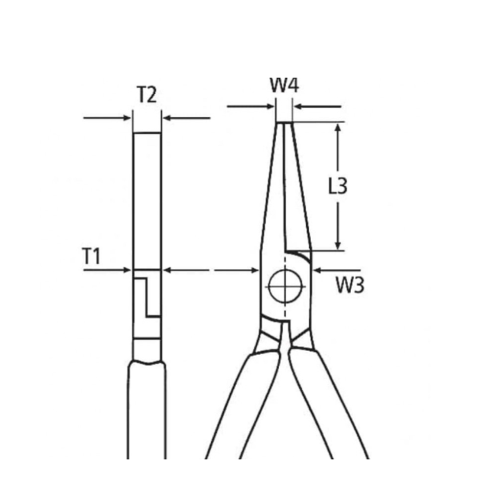 СКИДКИ НА MAXIМУМЕ! Плоскогубцы "Утконосы" KNIPEX губки 3 х 9 х 55 мм, длина 160 мм, хромированные, обливные ручки KN-3303160