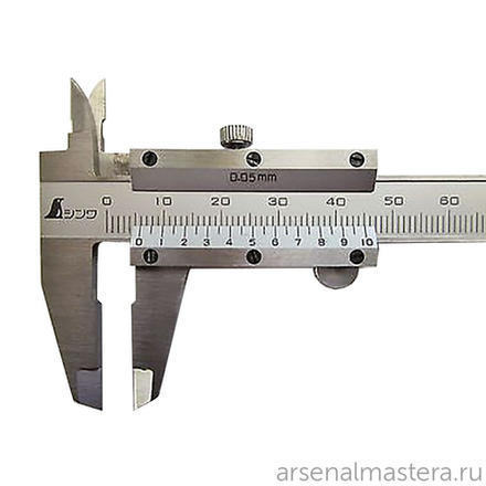 ХИТ! Штангенциркуль Shinwa 100 мм Штангенциркуль с точностью измерения 0.05 мм 19894 М00013229