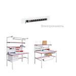 Новинка! Электропанель на 12 розеток для распределения электропитания между потребителями и защиты электронной техники, активного оборудования Gresson ЭП-12