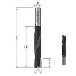 Новинка! Фреза HW для глубокого пазования CMT D 16 x 20 / 70 L 130 Z 2/R S12 x 40 RH со стружколомом, для врезки замков и глубоких пазов в древесине S161.161.11