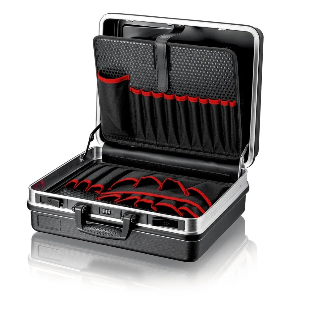 Новинка! Чемодан для инструментов Basic, материал ABS, черного цвета ПУСТОЙ KNIPEX KN-002105LE