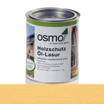 Новинка! Защитное масло - лазурь OSMO Holzschutz Ol-Lasur 701 Бесцветное матовое 0,22 л для древесины для наружных работ 12100070_2