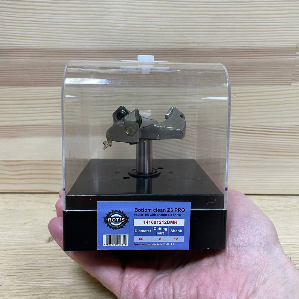 ХИТ! Фреза для выравнивания поверхности Z 3 D 60 x 12 x 66 S 12 со сменными ножами 12 x 12 x 1,5 усиленная Rotis PROCUT 141601212DMR