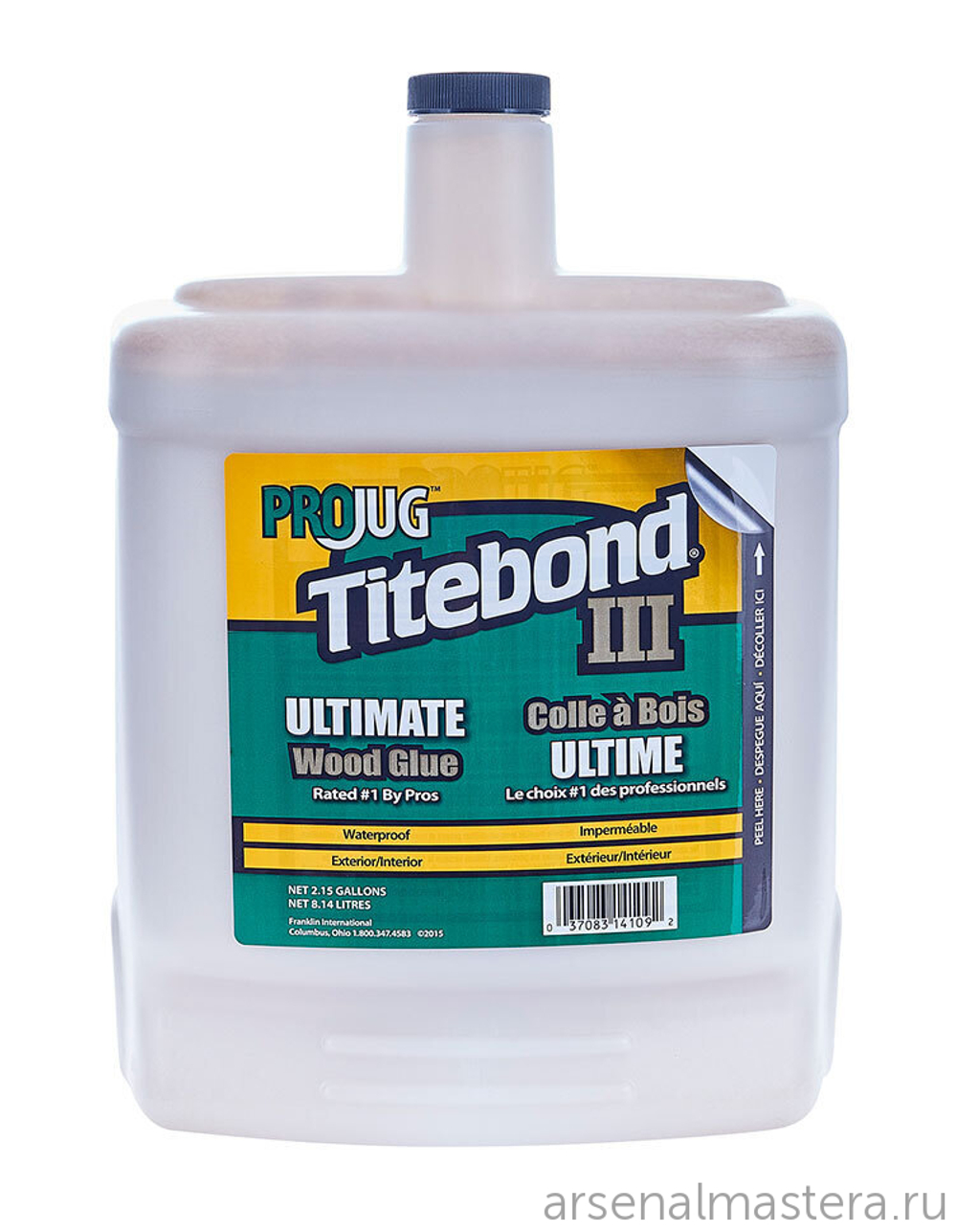 Клей повышенной влагостойкости Titebond III Ultimate Wood Glue 14109 кремовый 8,14 л