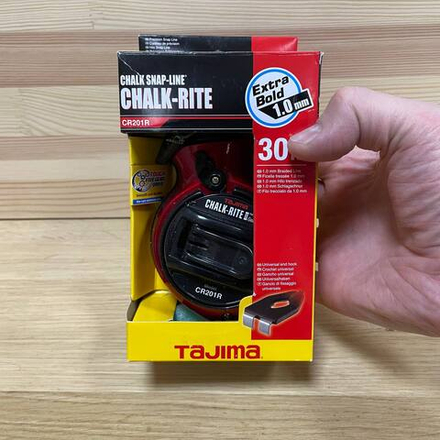 ХИТ! Разметочный отбивочный шнур Gear Drive TAJIMA 30 м CR201R