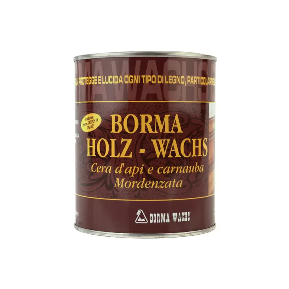 Новинка! Воск пчелиный Borma Holzwachs Bee's D`api прозрачный 1 л для внутренних работ 0150