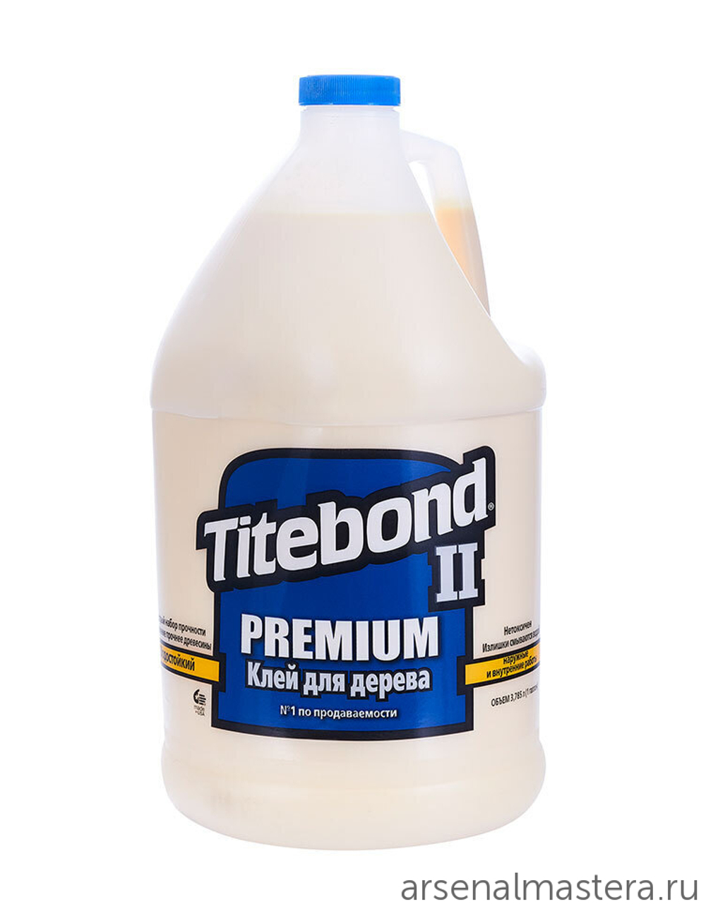 ХИТ! Клей столярный влагостойкий TITEBOND II Premium Wood Glue 5006 кремовый 3.8 л TB5006