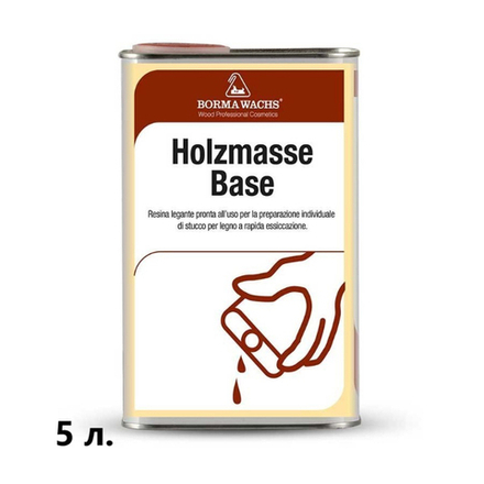 Связующее для шпаклевки Holzmasse Base 5 л для внутренних работ Borma 0053
